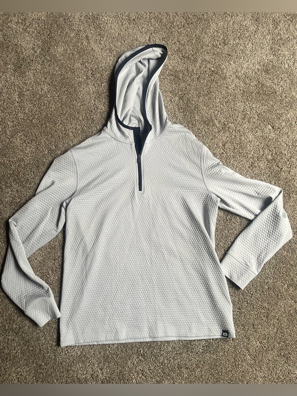 Southern Tide Men's Scuttle Performance Quarter-Zip Hoodie Size Small